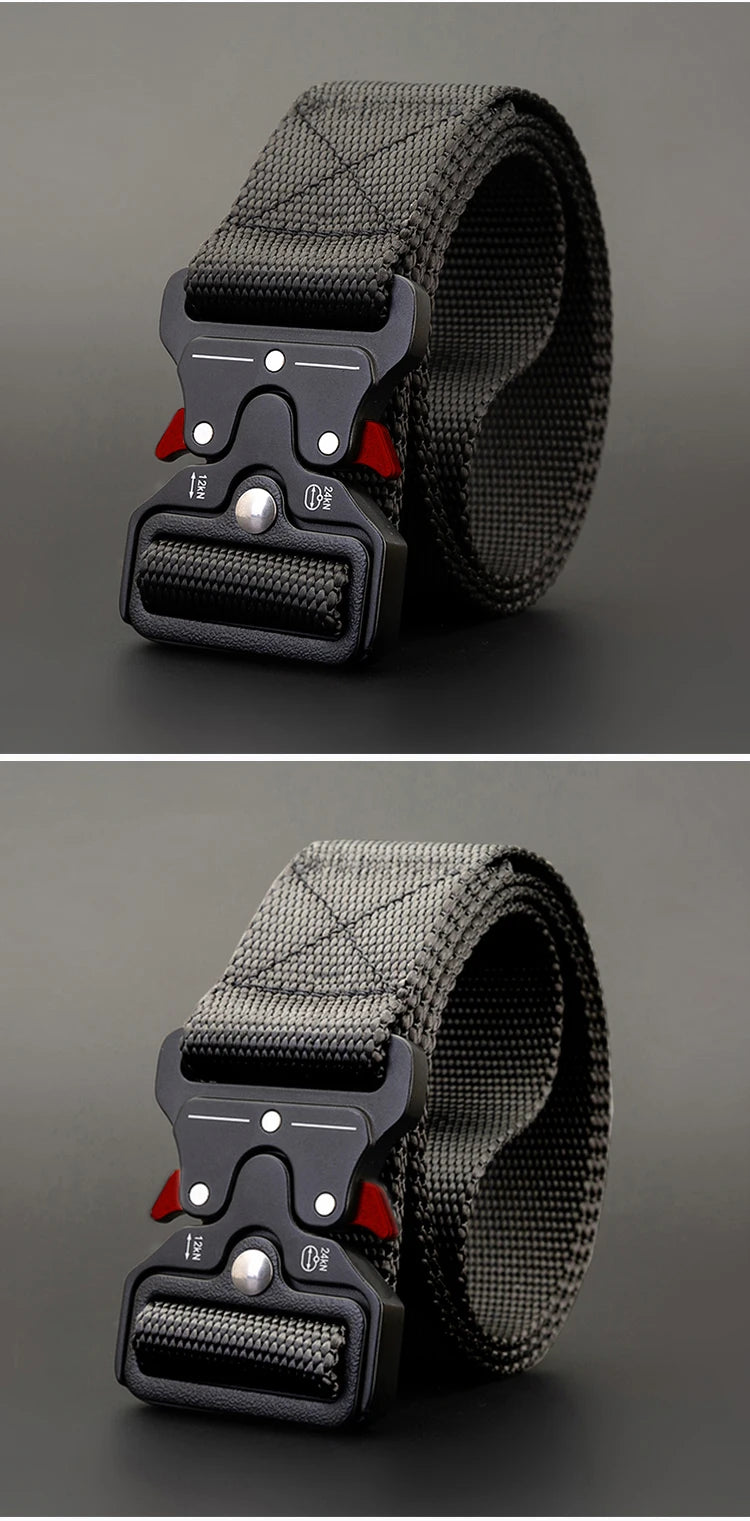 1 piece tactical belt for men; outdoor sports and leisure quick release buckle belt; hot sale