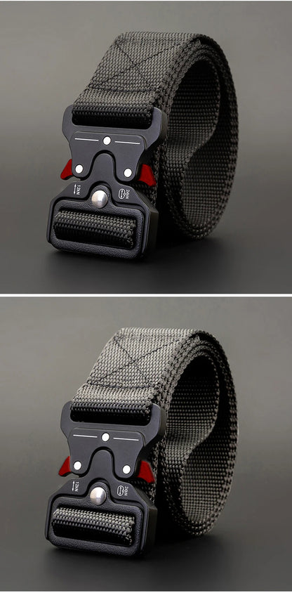 1 piece tactical belt for men; outdoor sports and leisure quick release buckle belt; hot sale
