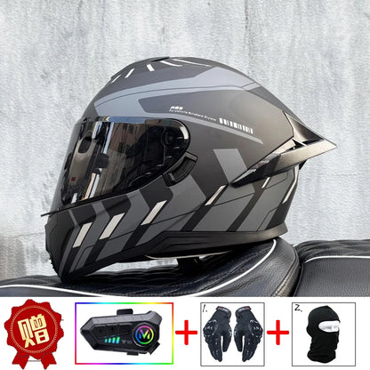 LVS motorcycle helmet men's and women's full face helmet double lens racing helmet DOT certification casco moto
