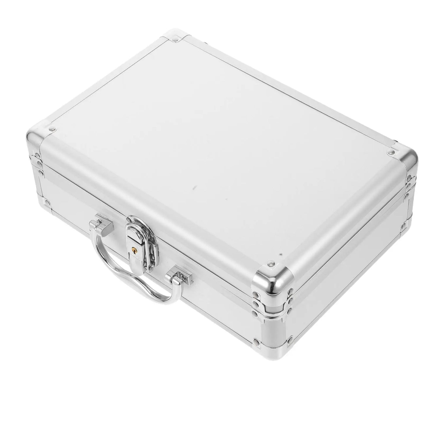 Aluminum Alloy Multi Function Portable Tool Case Briefcase For With Lock Small Size Hard Shell Storage Suitcase Instrument