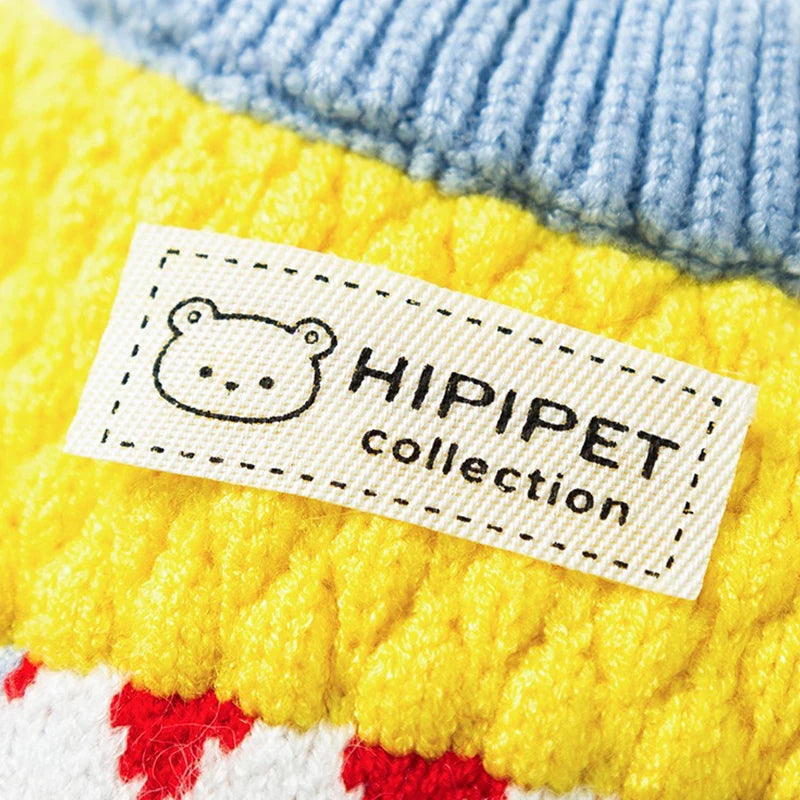 Diamond Grid Solid Cat Sweaters Warm Wool Knitting Winter Sphinx Small Dogs Clothing Ruffle Sleeve Female Girl Puppy Overalls