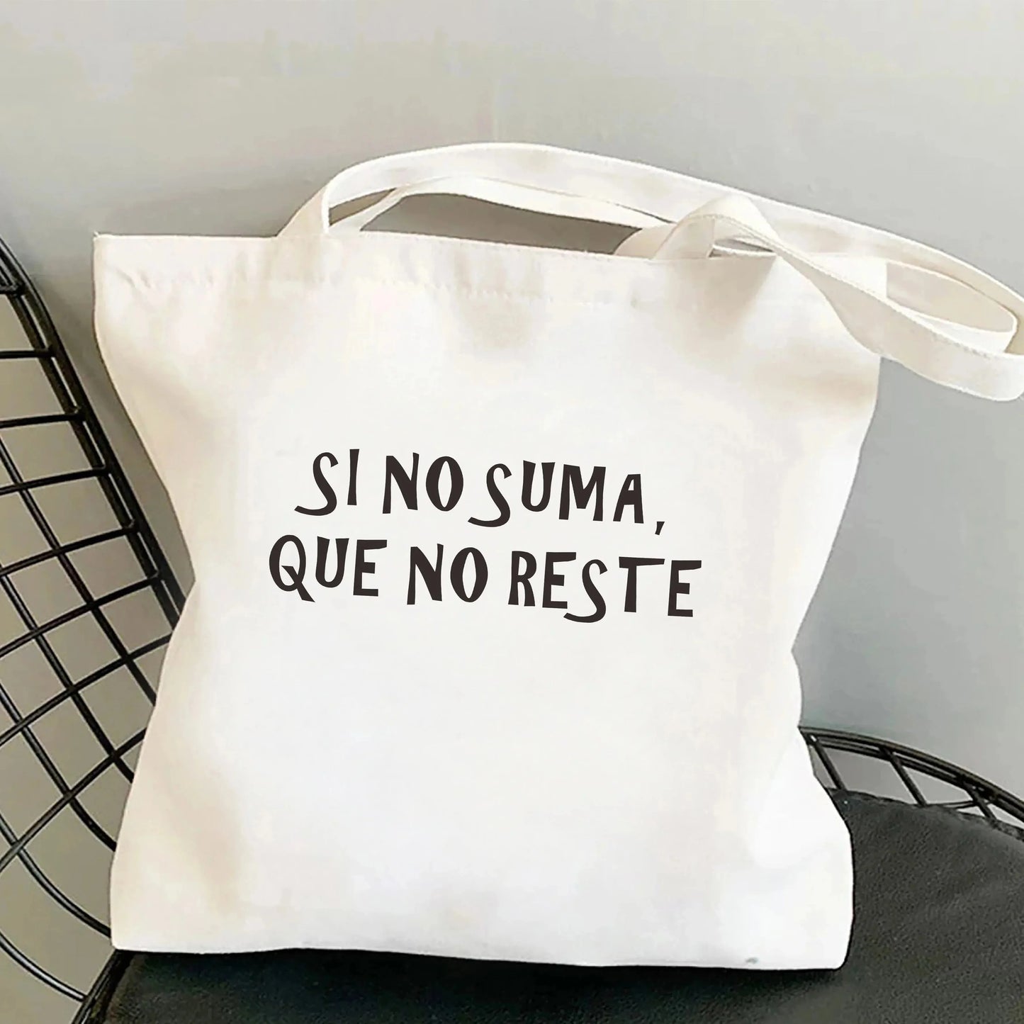 Spanish Women Shoulder Bag Graphic Harajuku Shopper Bags Large Capacity Canvas Tote Handbag No Zipper Eco Casual Girl Handbags