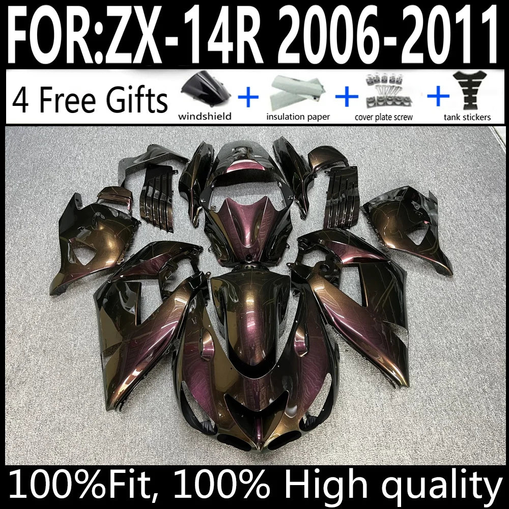 Kawasaki ZX-14R 06 07 08 09 10 11 ZX14R 2006-2011 Motorcycle Fairings Kit ABS Plastic Body Work Cowling Set Full Body