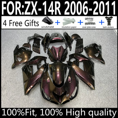 Kawasaki ZX-14R 06 07 08 09 10 11 ZX14R 2006-2011 Motorcycle Fairings Kit ABS Plastic Body Work Cowling Set Full Body