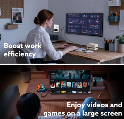 23.8” 120Hz Touchscreen Computer IPS 100%sRGB Display With Stand Portable Monitor For LaptopXBox Switch PS5 Gaming Extend Screen
