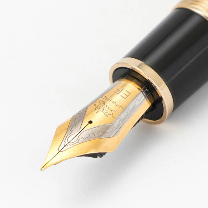 Glacier Blue Black Red JINHAO X169 Fountain Pen Metal Thick Barrel Comfort Grip Calligraphy Pen Replaceable Ink Cartridge Office