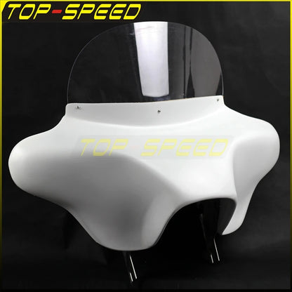 For Harley Touring Road King 1994-2013 Batwing Fairing & Wind Shield & Mount Bracket 6x9 Speaker Headlight Fairing FLHR FLHRI