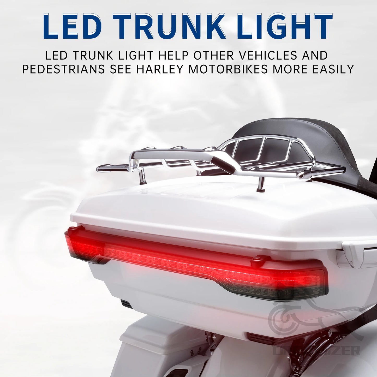 Motorcycle Tour-Pak King Rear LED Light Tour Pack Brake Turn Signals Tail Lamp For Harley Touring Road Electra Glide Ultra 2014