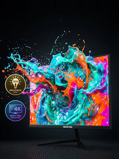 HGFRTEE 27 inch UHD 3840*2160 Gaming Monitor 4K Monitor for PC Fast IPS Screen For Gaming Monitor LED PC Desktop With HDMI/DP