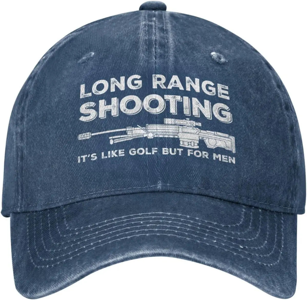 Funny Hat Long Ranges Shooting It's Like Golf But for Men Hat Men Dad Hats Cool Caps