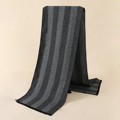 Winter Plaid Scarf Design Men Cashmere Pashmina Warm Shawl Lady Wrap Tassel Scarves Knitted Thick Blanket 2025