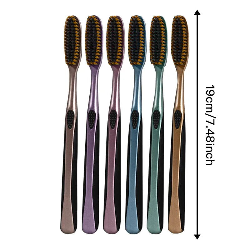 6 U-shaped lengthening brush gift box soft hair deep cleaning teeth travel portable home oral care suitable for adult daily use