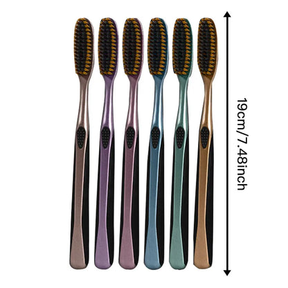 6 U-shaped lengthening brush gift box soft hair deep cleaning teeth travel portable home oral care suitable for adult daily use