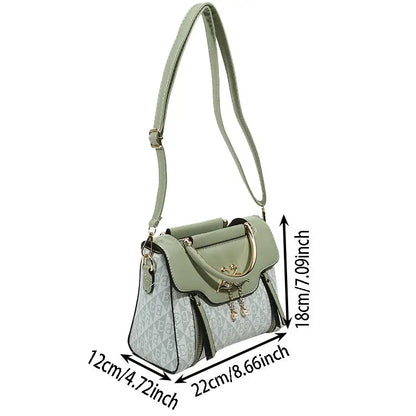 High Quality Bags Fashion Print Leather Shoulder Bag Luxury Design Shoulder Bag Elegant Small Square Bag