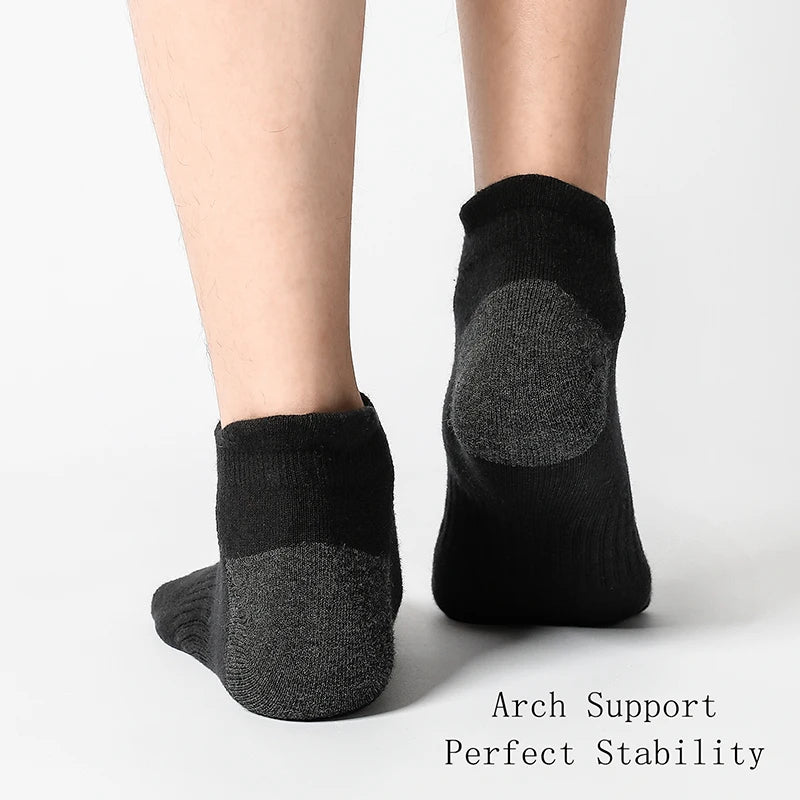 AOTOLK 6/12 Pairs Cotton Man and Women Socks Sports Solid Color Male's Short Sock Cycling Breathable Ankle Summer Running Socks