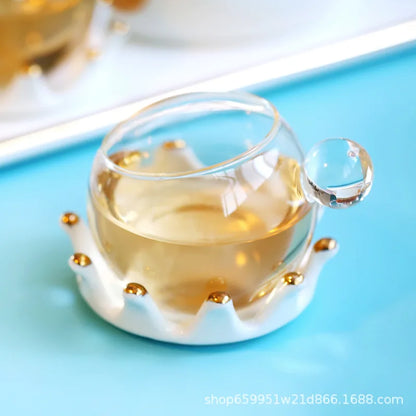 Nordic Afternoon Tea Set Flower Tea Cup Set Boiled Fruit Teapot Candle Heated Teapot Home Gifr