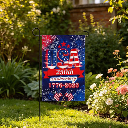250th Anniversary American Garden Flag Decoration 250th Anniversary Free Double sided Three layered American Patriotic Flag