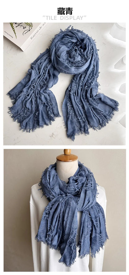 Ruins Style Unisex Steampunk Hip Hop Cotton Linen Scarf Retro Apocalyptic Scarves Techwear Capes Outdoor Tactical Shawl