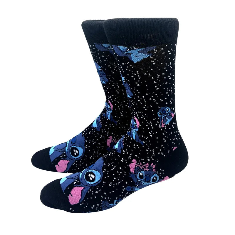 2023 New Anime Marvel Men Socks Long Sock Men‘s Knee-High Couples cosplay Sock Personality Hip Hop Harajuku Funny Sock for Women