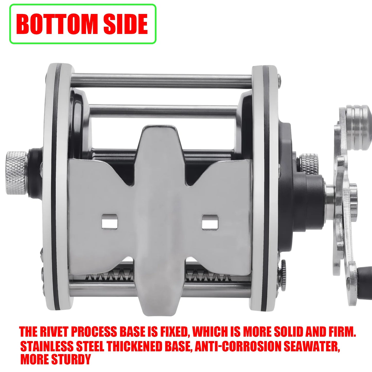 Trolling Drum 2.8;1 Fishing Reels Deep Sea Saltwater Accessories Drag 20-30KG Slow Jigging Reel Boat Carretilha De Pesca