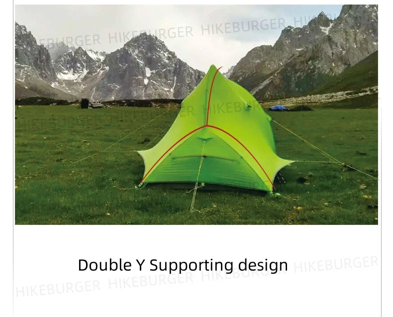 ASTA GEAR Yunque 10D Ultralight 1P Tent Outdoor Camping Fish Spine Waterproof Windproof Silicon Coating Trekking Tent