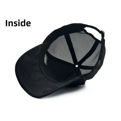 Summer Quick Drying Deeper Baseball Caps for men  Camouflage Big Size Mesh Breathable Dad Hat  Plus Size 65cm  Snapback Caps