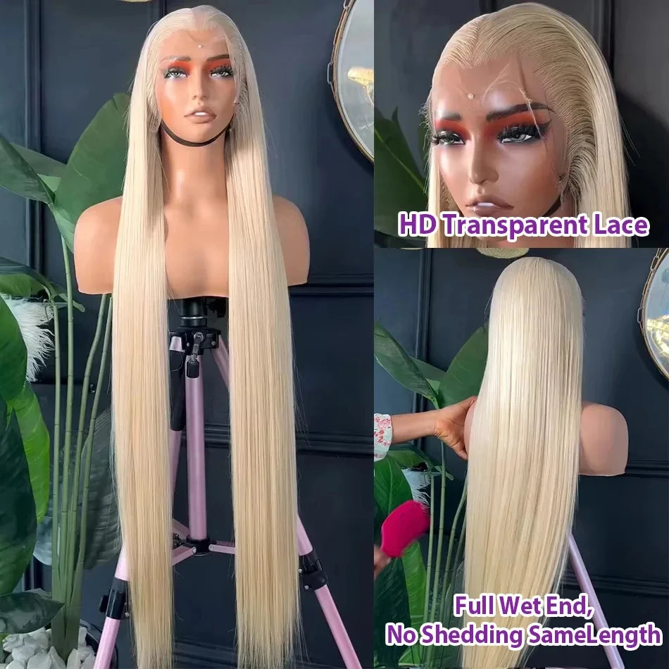 613 Honey Blonde Straight 250% 30 40 Inch Human Hair Wigs 13x6 Hd Lace Frontal Wig Brazilian Raw Hair 13x4 Hd Lace Front Wigs