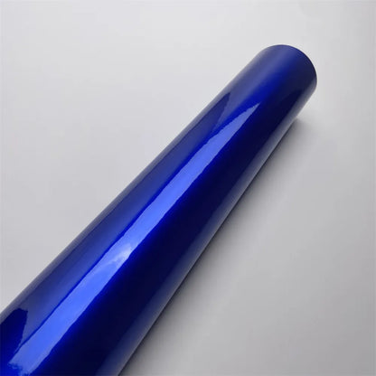 Ultra Glossy Candy Vinyl Car Vehicle Wraps Gloss Metallic Blue Foil Film Air Bubble Free