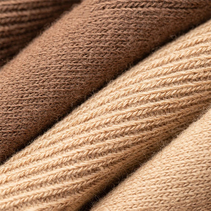 Women's Socks New Autumn Casual Simple Solid Color Winter Warm Socks For Women Korean Style Middle Tube Girls Pile Socks