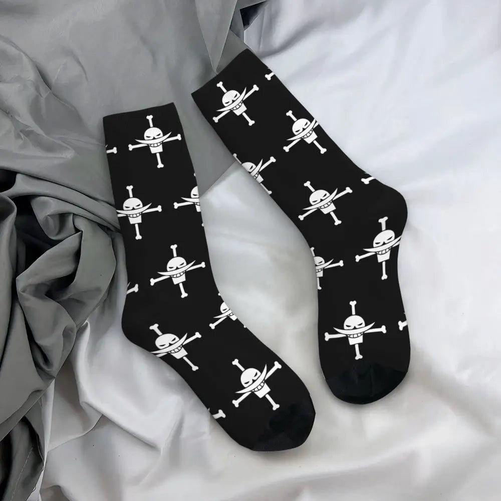 Fashion Men's Socks Harajuku Tony Tony Choppers Sock Luffys Zoros Trafalgar Law Anime Women's Socks Spring Summer Autumn Winter