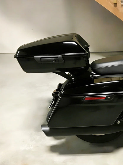 Motorcycle 10.7'' Trunk Rear Tour Luggage Storage For Harley Touring Road King Street Road Glide Electra Glide Standard 2014-25