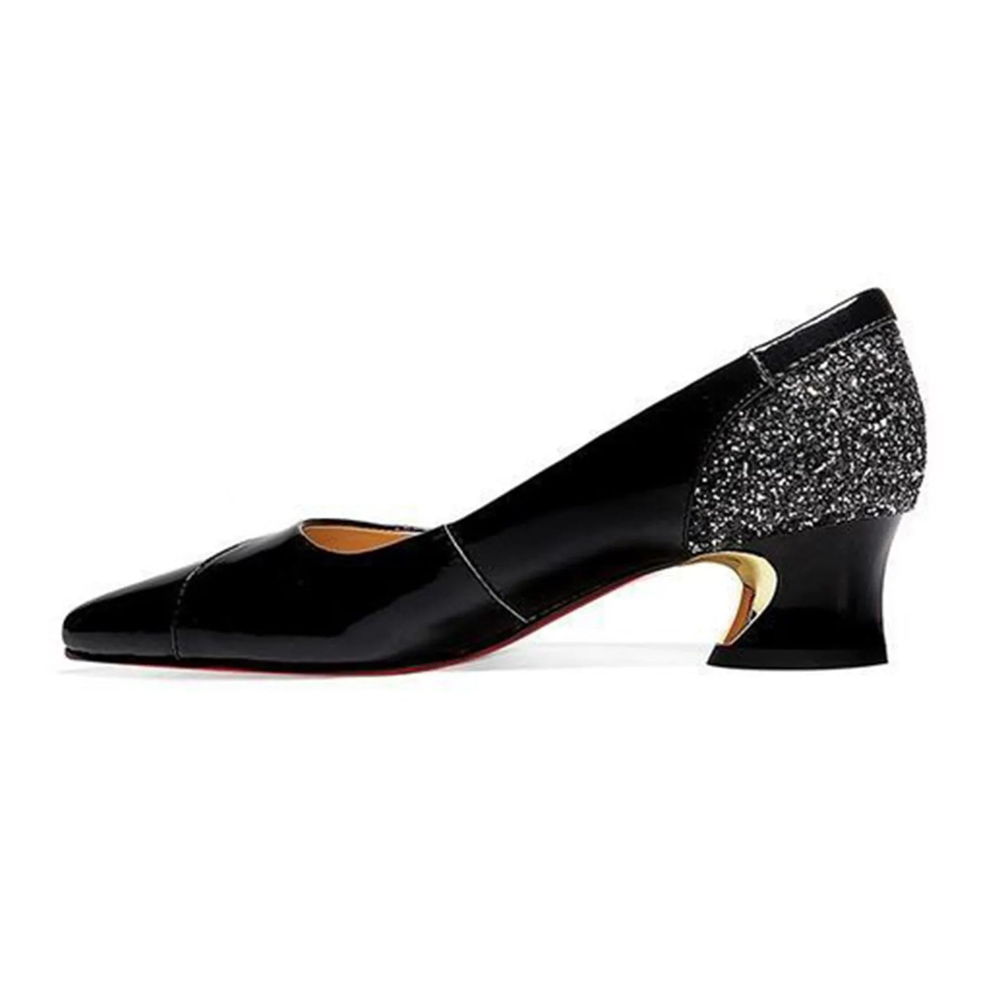 Fashion High Heels Pumps High Quality Women Elegant Sexy Medium Heels Pointed Toe Shoes Comfort Casual Single Shoes