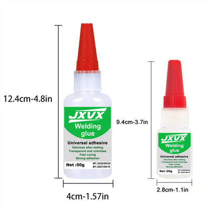 JXVX 50g Welding High Strength Oily Glue - Universal Superglue Mighty Instant Glue for Resin Ceramic Metal Glass