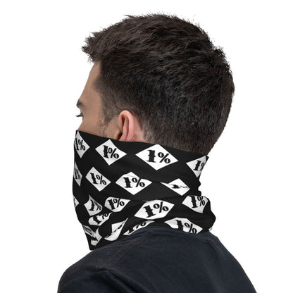 Custom 1 Percenter Essential Sons Bandana Neck Gaiter for Ski Camping Men Women Wrap Scarf TV Show Anarchy Headband Warmer