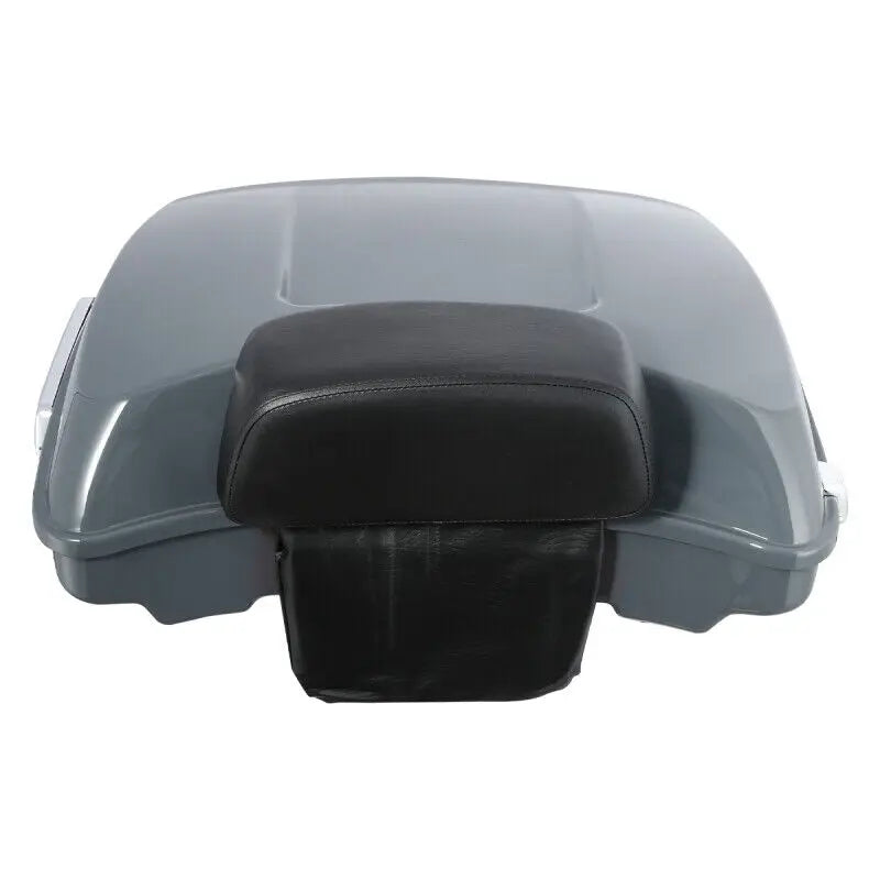 Motorcycle Razor Trunk Backrest Rack For Harley Touring Road Glide Street Glide 2014-2025 Gunship Gray