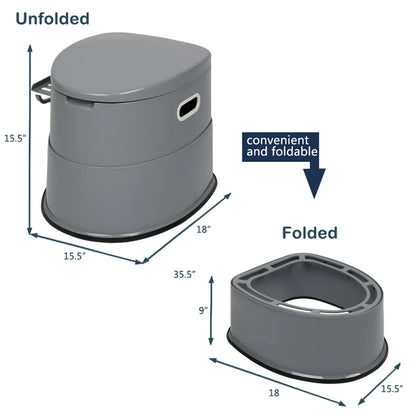 Portable Toilet for Camping Porta Potty with Detachable Inner Bucket Travel Toilet for Outdoor Camping Long Road Trip