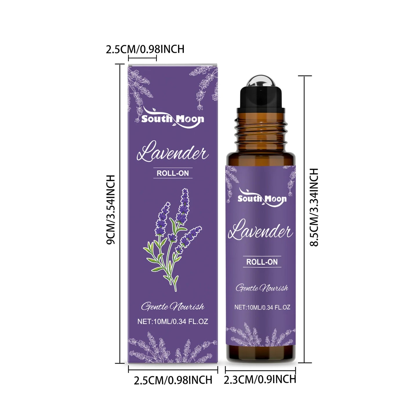 Lavender Body Fragrance Essential Oil Relaxing Mood Improve Anxiety Soothing Skin Lasting Fragrance Portable Body Care Essence