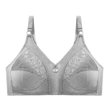 TOP Push Up Bra Plus Size Bras for Women Full Coverage D E F Cup Seamless Underwear Cotton Bh 115E 110E 105E 100E 95E 90E85E C02