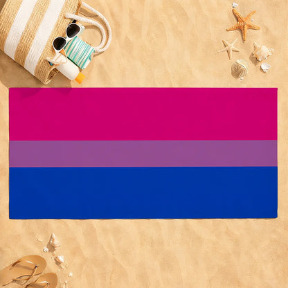 LGBT Gay Rainbow Pride Towel Quick Dry Absorbent Beach Towel for Sports, Fitness, Swimming and Outdoor Activities