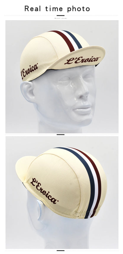 Retro Italy Men's Cycling Cap Bicycle Hat Riding Outdoor Sports Running Fishing Caps