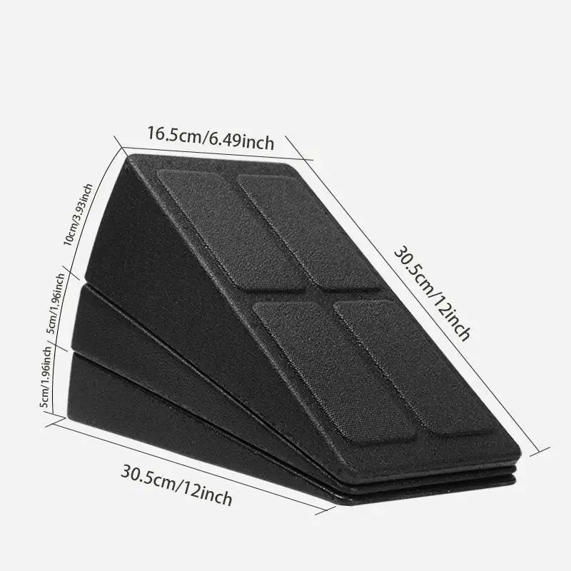 3Pcs Leg Stretcher Foot Squat Wedge Foam Slant Board For Squats Calf Raise Block Yoga Wedge Equipment Durable Easy Install