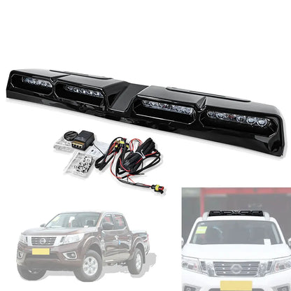 Front Roof Wing Lip Roof top Led Bars Lights For NISSAN Navara 2023 2024 Led Car Pickup Roof Lights Exterior Modification