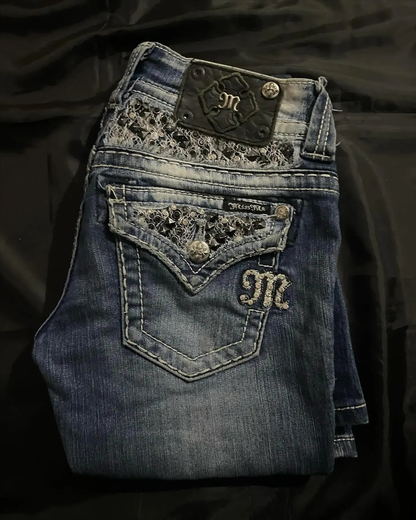 Y2K New Wings Graphic Embroidery Rhinestone Slim Fit Jeans Women Harajuku Sexy Flared Jeans Goth Light Blue Denim Trousers Pants