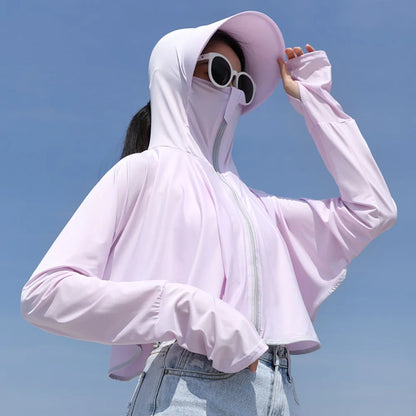 Summer Female Sun Protection Clothing UV Protection Long Sleeve Ladies Cloak Quick Dry Clothing Thin Jackets