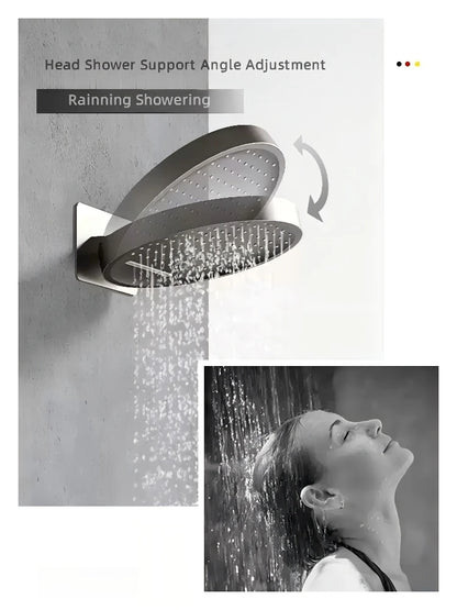 Shower System Set 2025 in Wall Mount With Thermostatic Multi-Function Mixer Rainfall For Showering Luxury Bathroom Smart Home