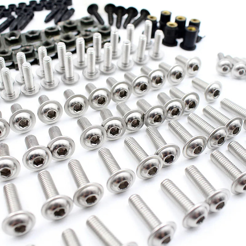195pcs Burn Titanium screw Fairing Screws Bolt Kit for Suzuki GSXR600 GSXR1000 Hayabusa GSX1300R GSX600F GSX750F SV1000 SV650