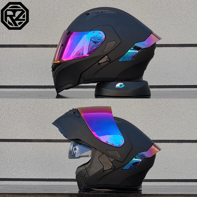 Flip Up Motorcycle Helmet Double lens full face helmet High quality DOT approved Moto cascos motociclistas capacete