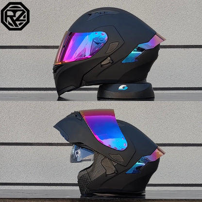 Flip Up Motorcycle Helmet Double lens full face helmet High quality DOT approved Moto cascos motociclistas capacete