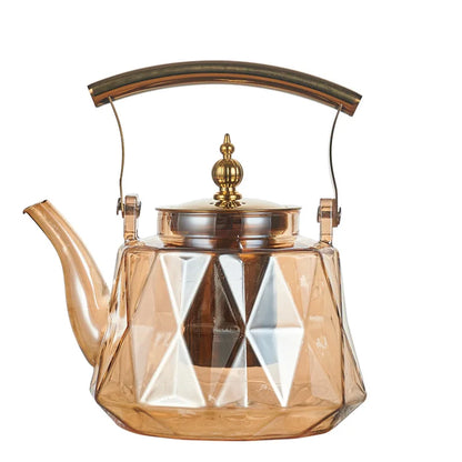 Glass Beam Pot Flower Tea Pot Health Pot Heat Resistant Glass Teapot With Strainer Infuser Teapot to Boil Water Kettle Gaiwan
