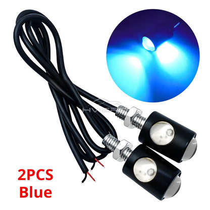 1/2/4/10pc Car Motorcycle Eagle Eye Led Daytime Running Light Super Bright Turn Signal License Plate Tail Reverse Clearance Lamp